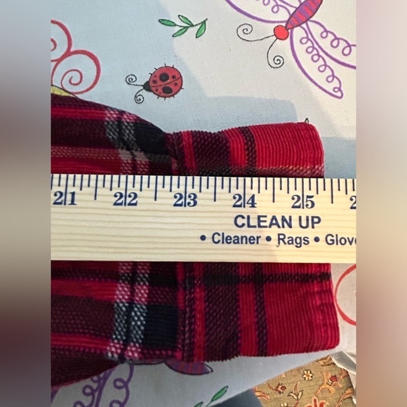 Vans black red lumberjack plaid corduroy long sleeve button down shirt mens sz S - Picture 10 of 12